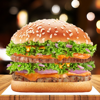 Spicy Veg Twin Burger