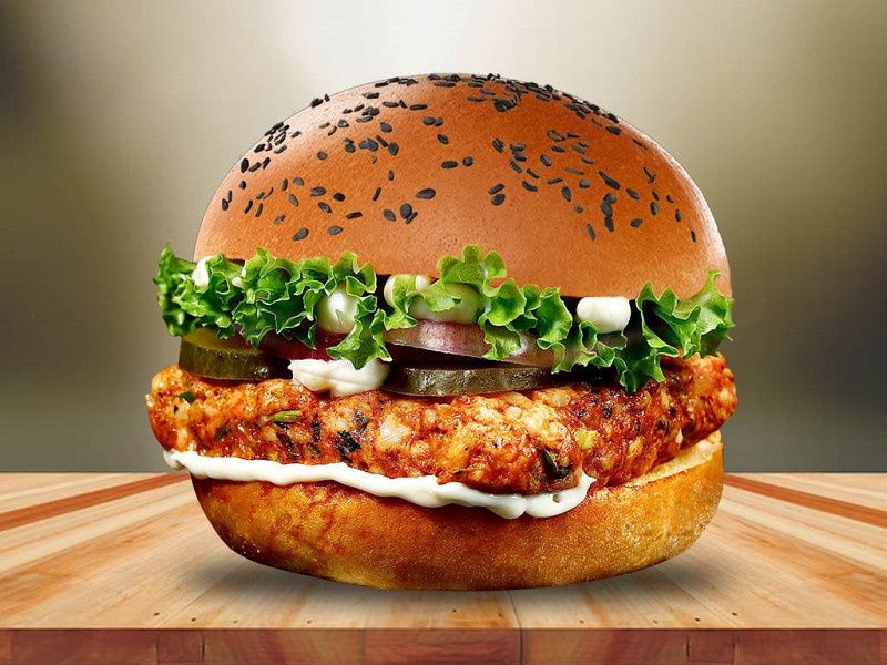 Spicy Non-Veg Twin Burger