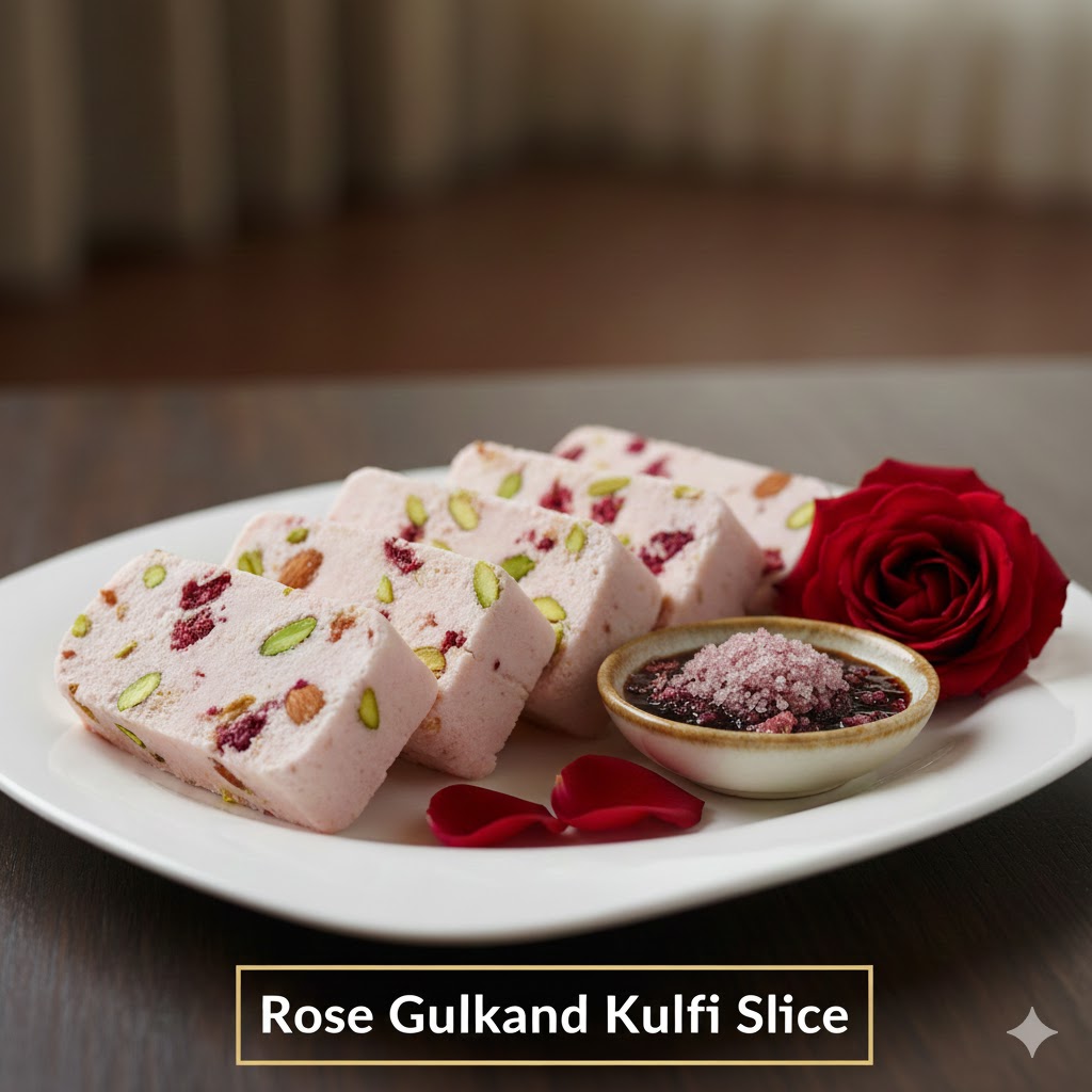 Rose Gulkand Slice