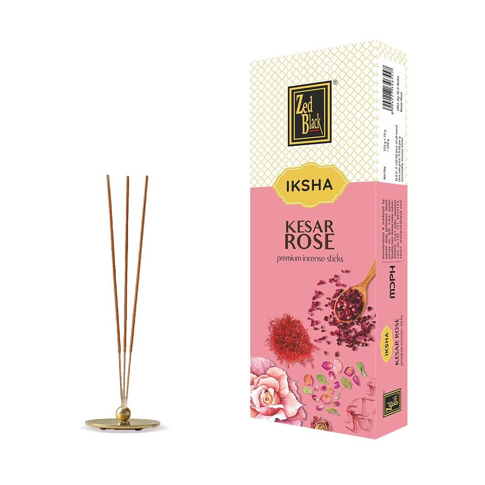 Zed Black Iksha Kesar Rose Incense Sticks