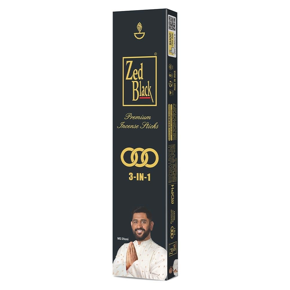 Zed Black Agarbatti Large 3 in 1  Monthly Pack Incense Sticks (100 g)
