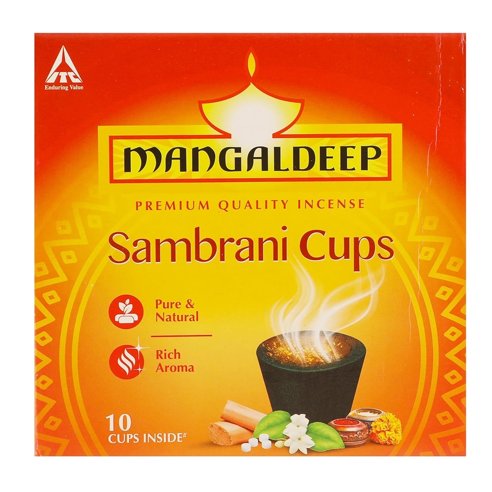 Mangaldeep Pure & Natural Rich Aroma Sambrani Cups