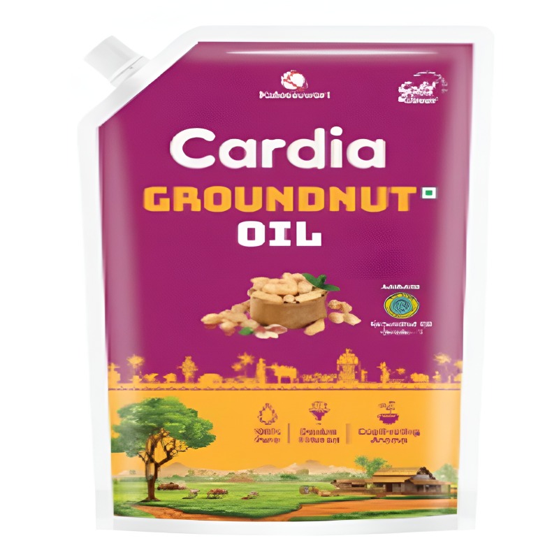 Cardia Filtered Groundnut Oil  Standup  1l
