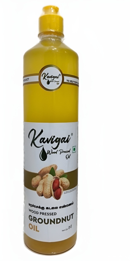 kavigai Wood Pressed Groundnut  Oil 1lL