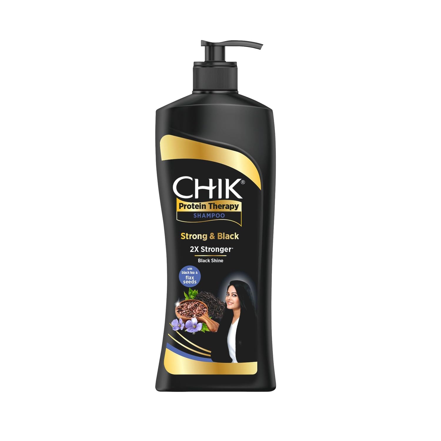 chik(175ml thick & glossy black shampoo)
