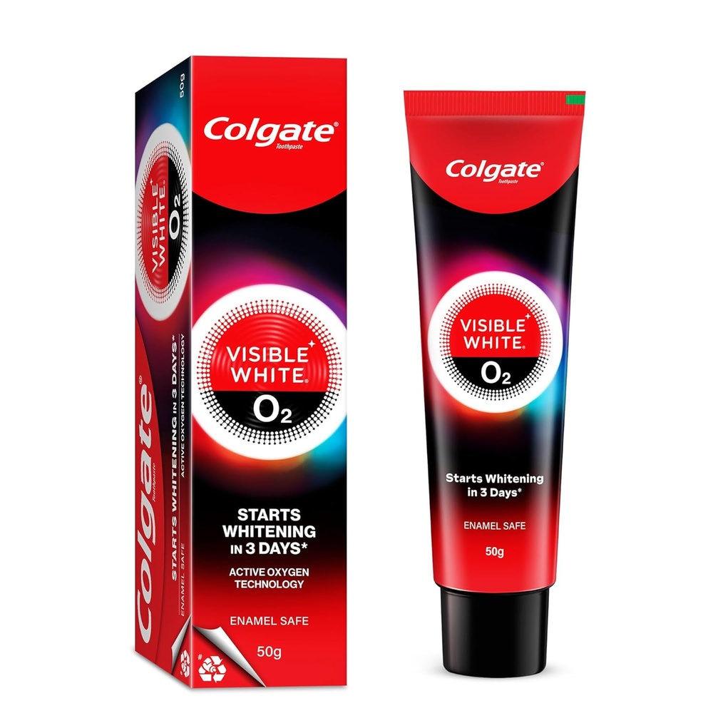 Colgate Visible White O2 Teeth Whitening Toothpaste 60g