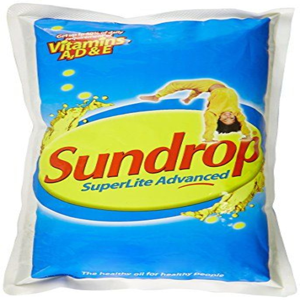 Sundrop Superlite Advanced Sunflower  Oil Pouch 1L