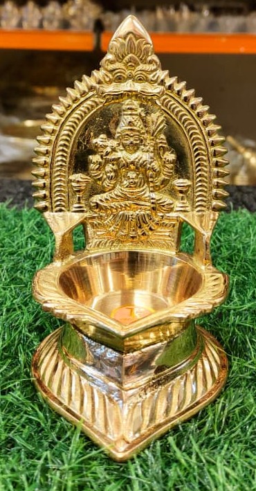Brass kamatchi deepam karumbu kamatchi (NO 4)