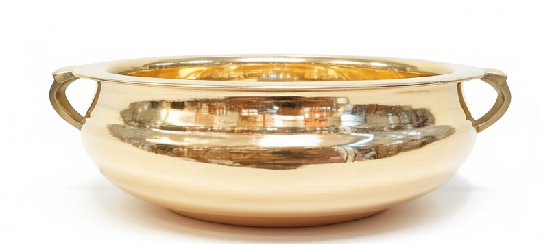 Brass flower uruli (No 8)