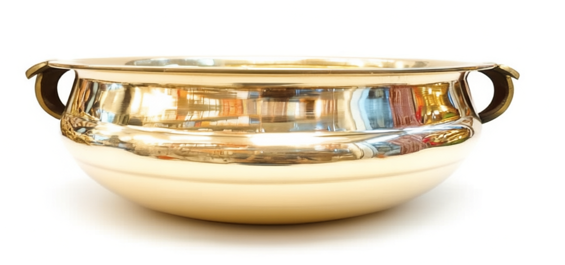 Brass flower uruli (No 10)