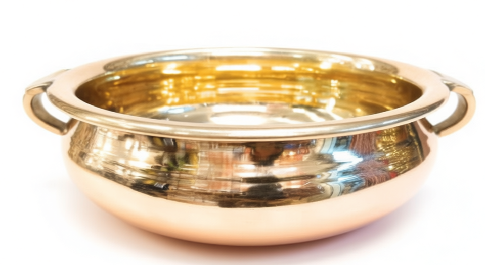 Brass flower uruli (No 12)