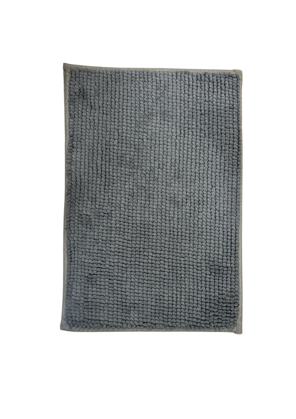 Grey anti-slip microfiber loop bath mat