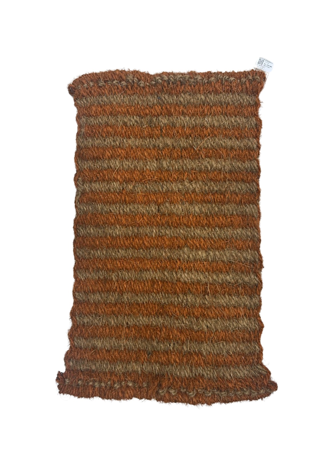 Hand-woven coir doormat