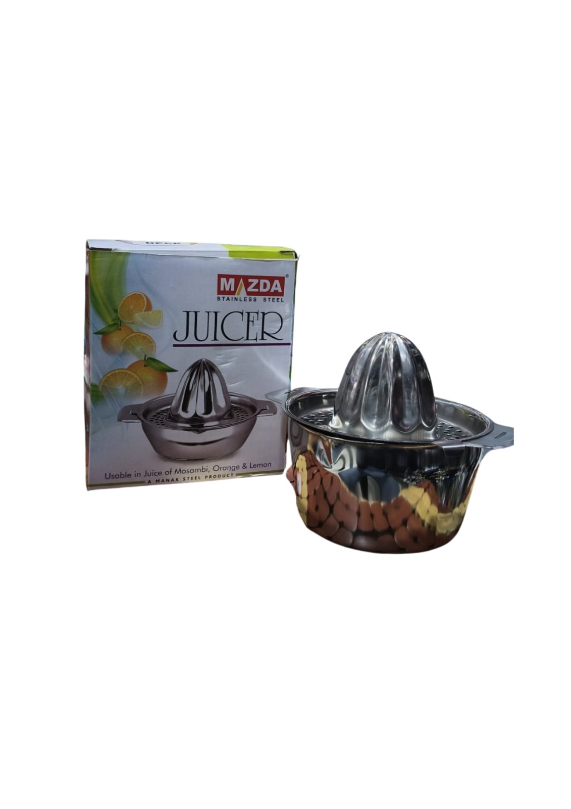 Mazda stainless steel manual cirtrus juicer
