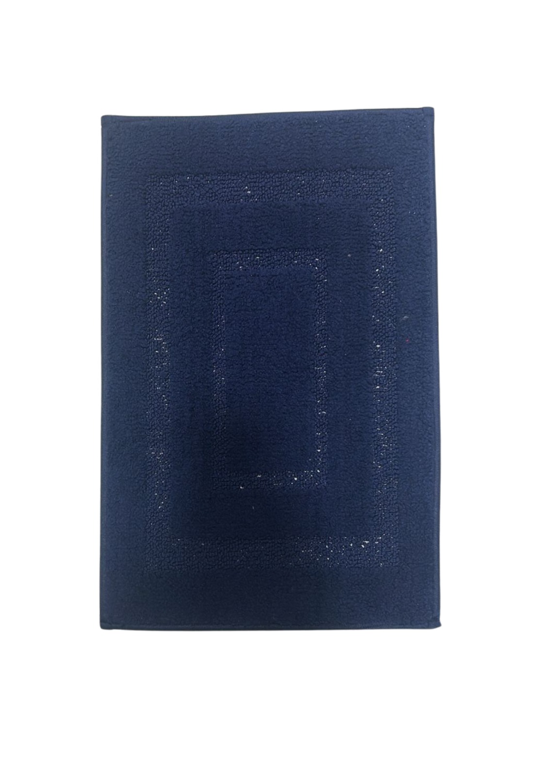 Navy blue bath mat