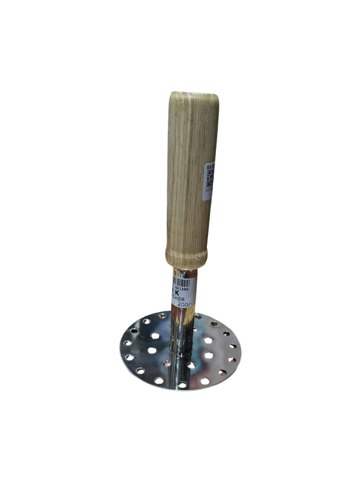 Stainless steel potato masher